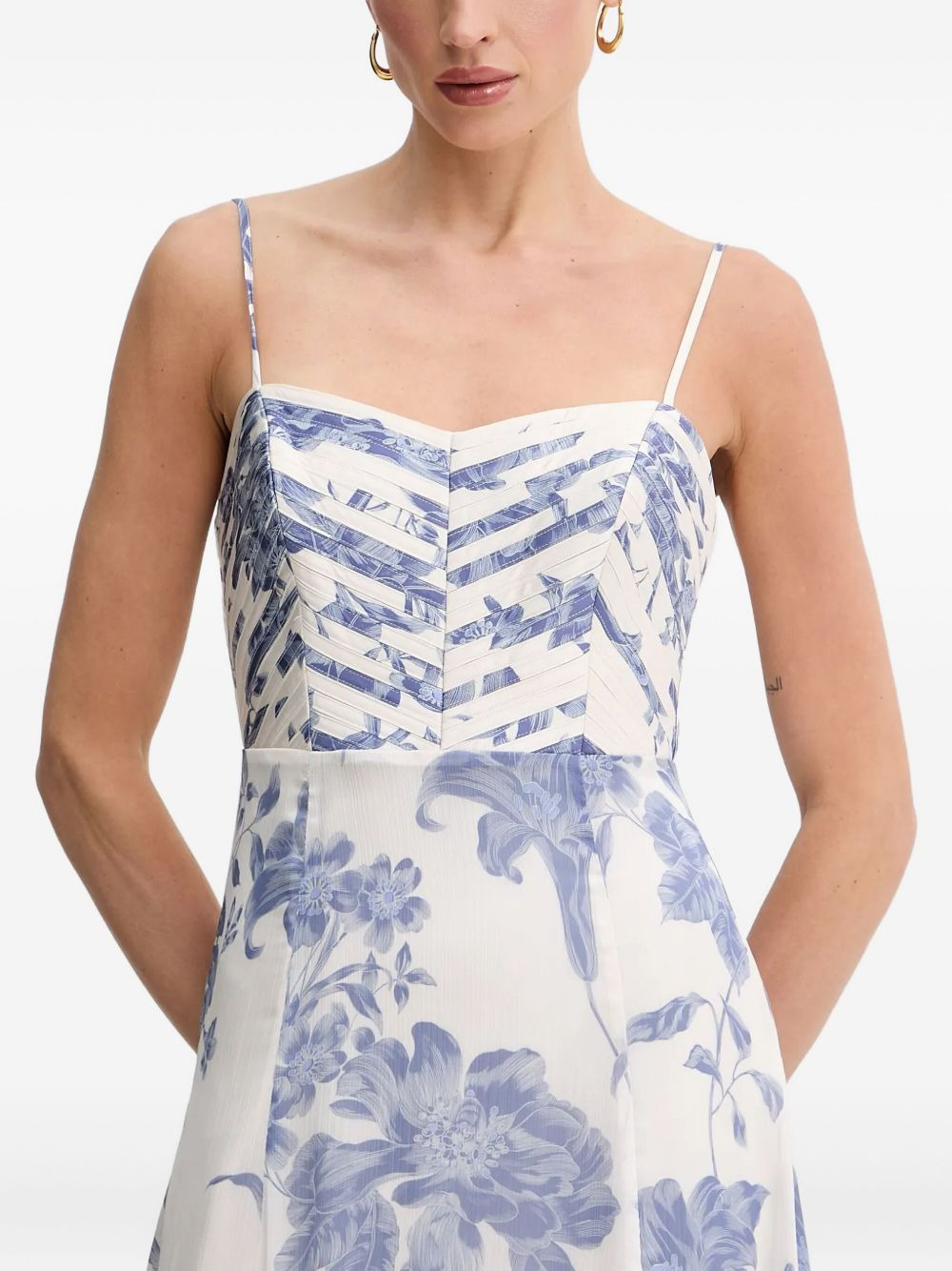 floral-print maxi dress - 3