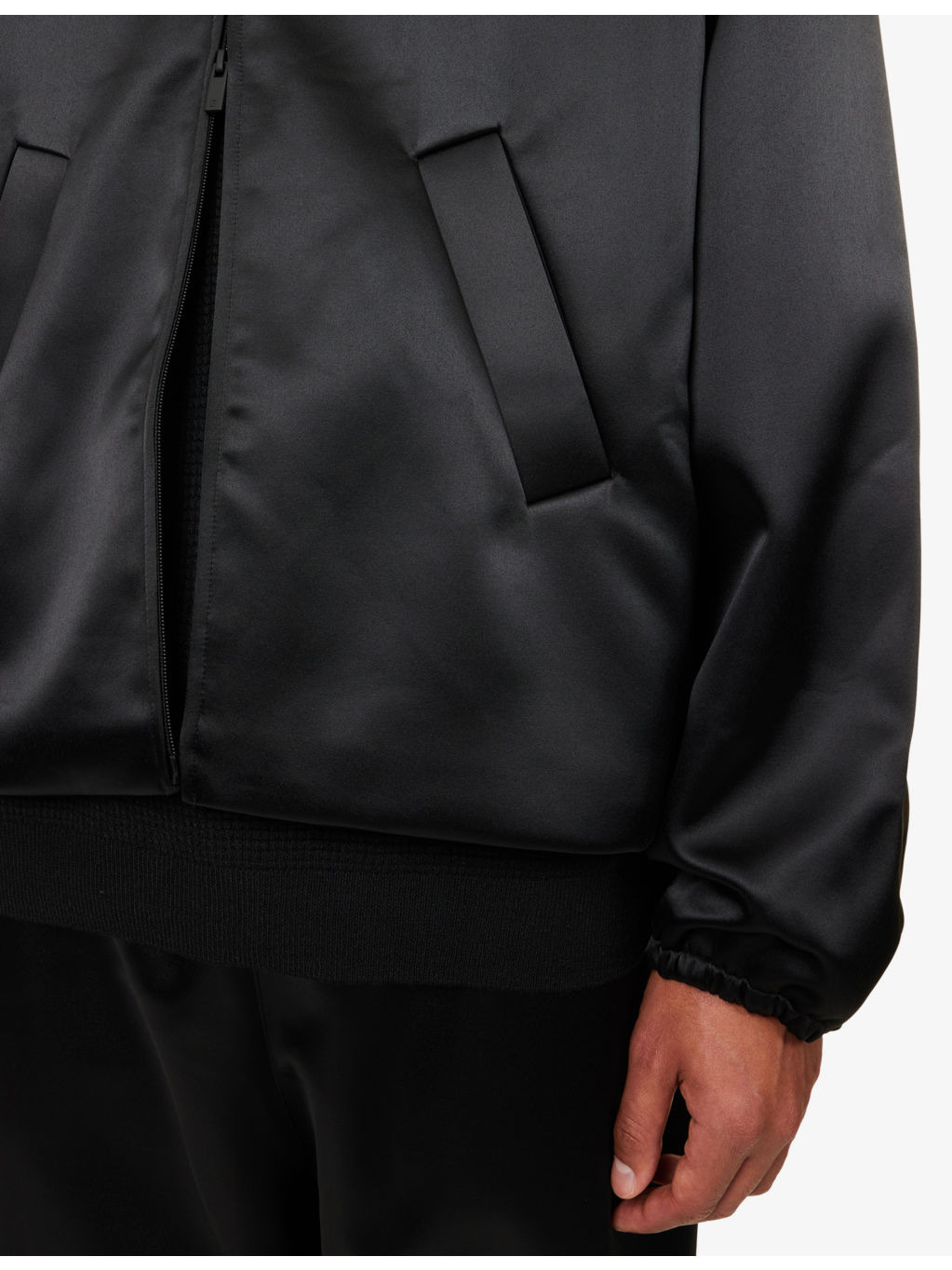 Relaxed Satin Bomber Jacket - 6