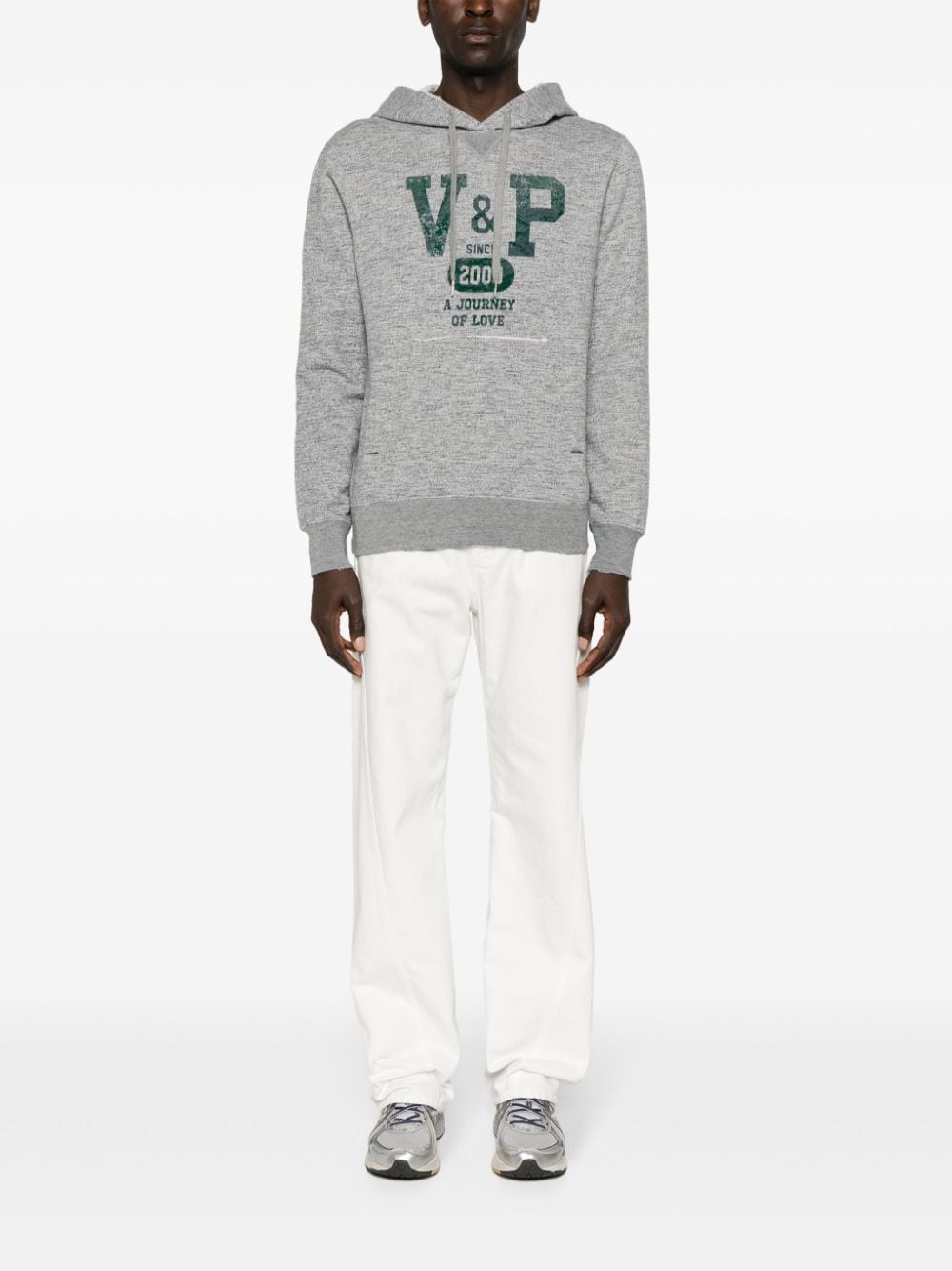 Journey printed cotton hoodie - 2