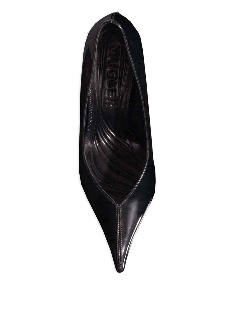 95mm pointed-toe sculpted-heel pumps 3