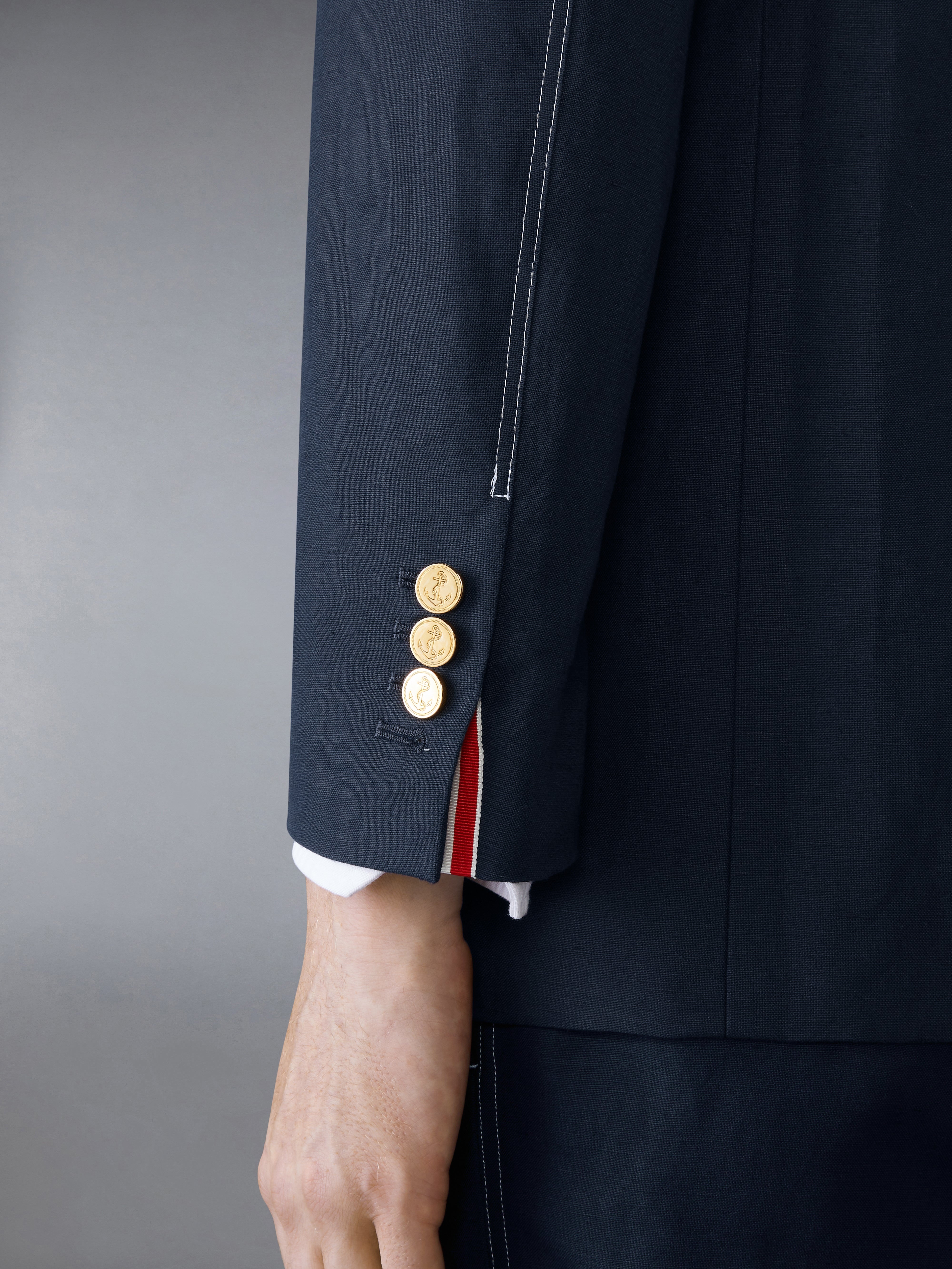 COTTON LINEN ELONGATED SPORT COAT - 5