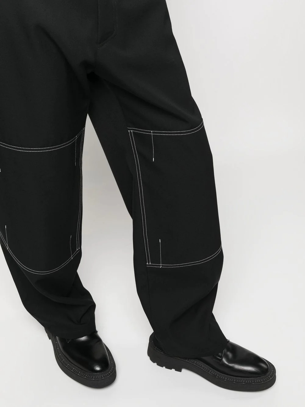 high-waist straight-leg trousers - 5