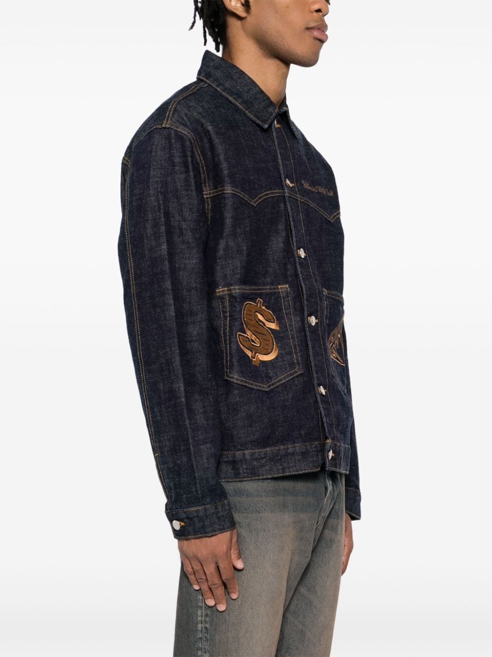 EMBROIDERED DENIM JACKET - 3