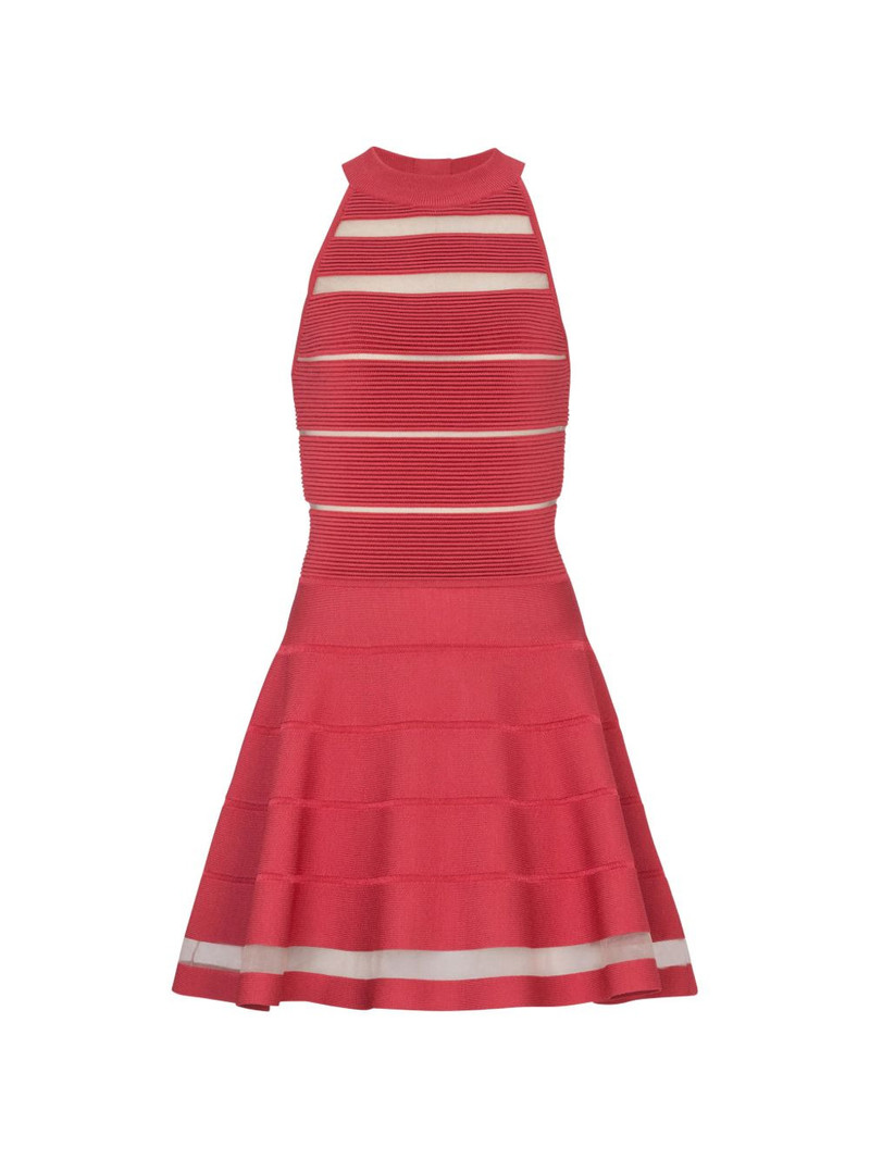 stripes knit flare dress 1