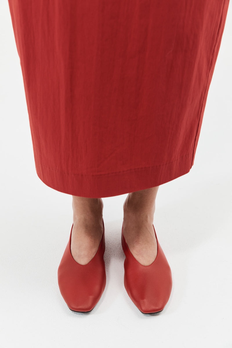 Soft Glove Ballet Flat - Rosso - 5