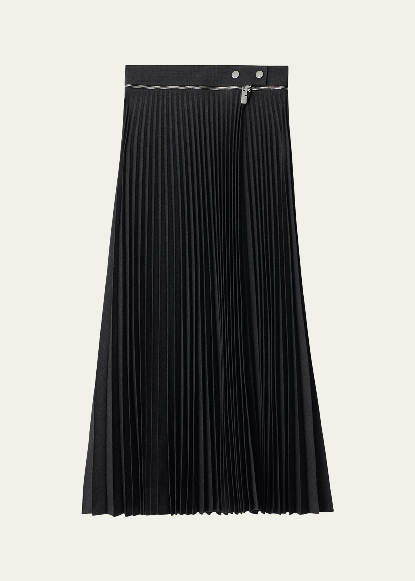 Long Pleated Skirt - 1