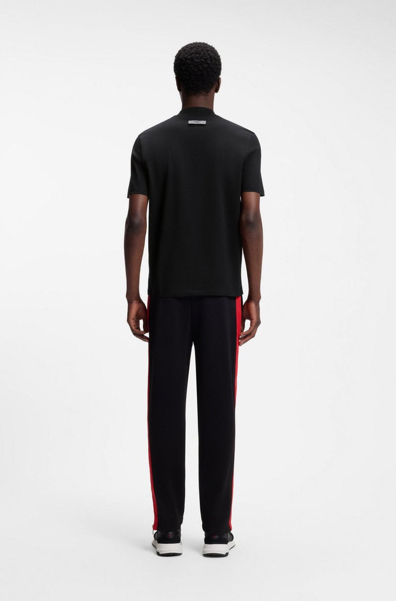 STAND-COLLAR SLIM-FIT T-SHIRT IN STRETCH COTTON 5