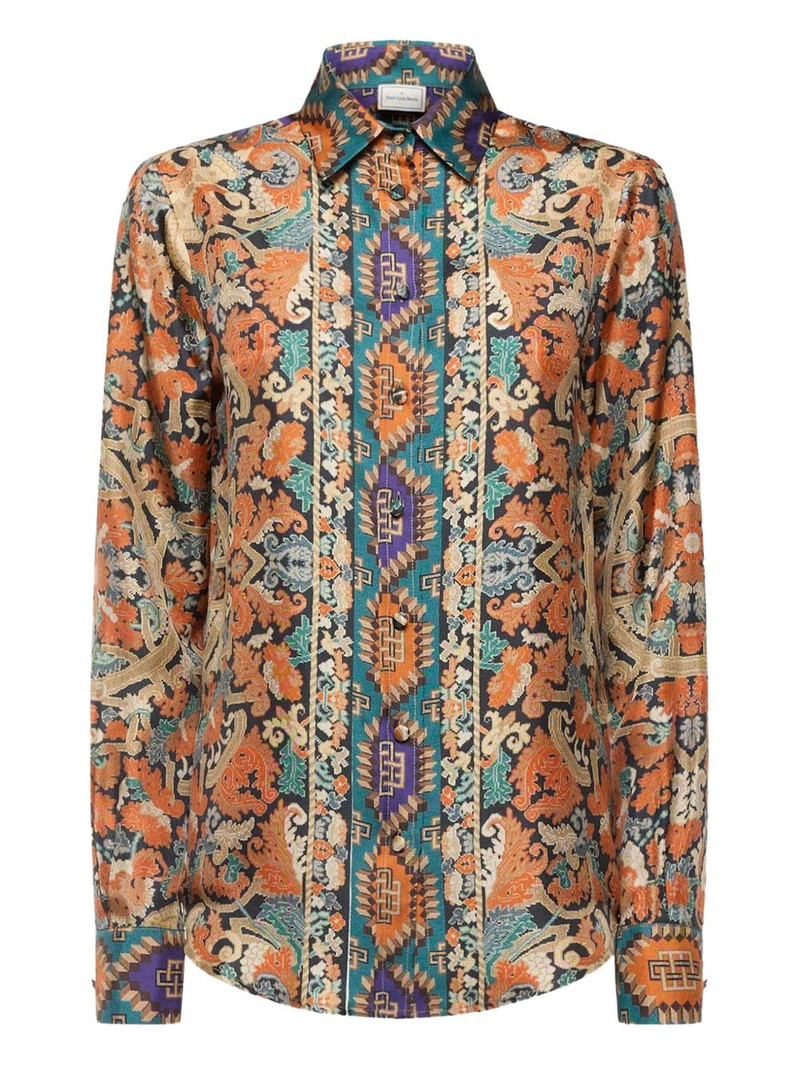 paisley-print long-sleeve shirt 1