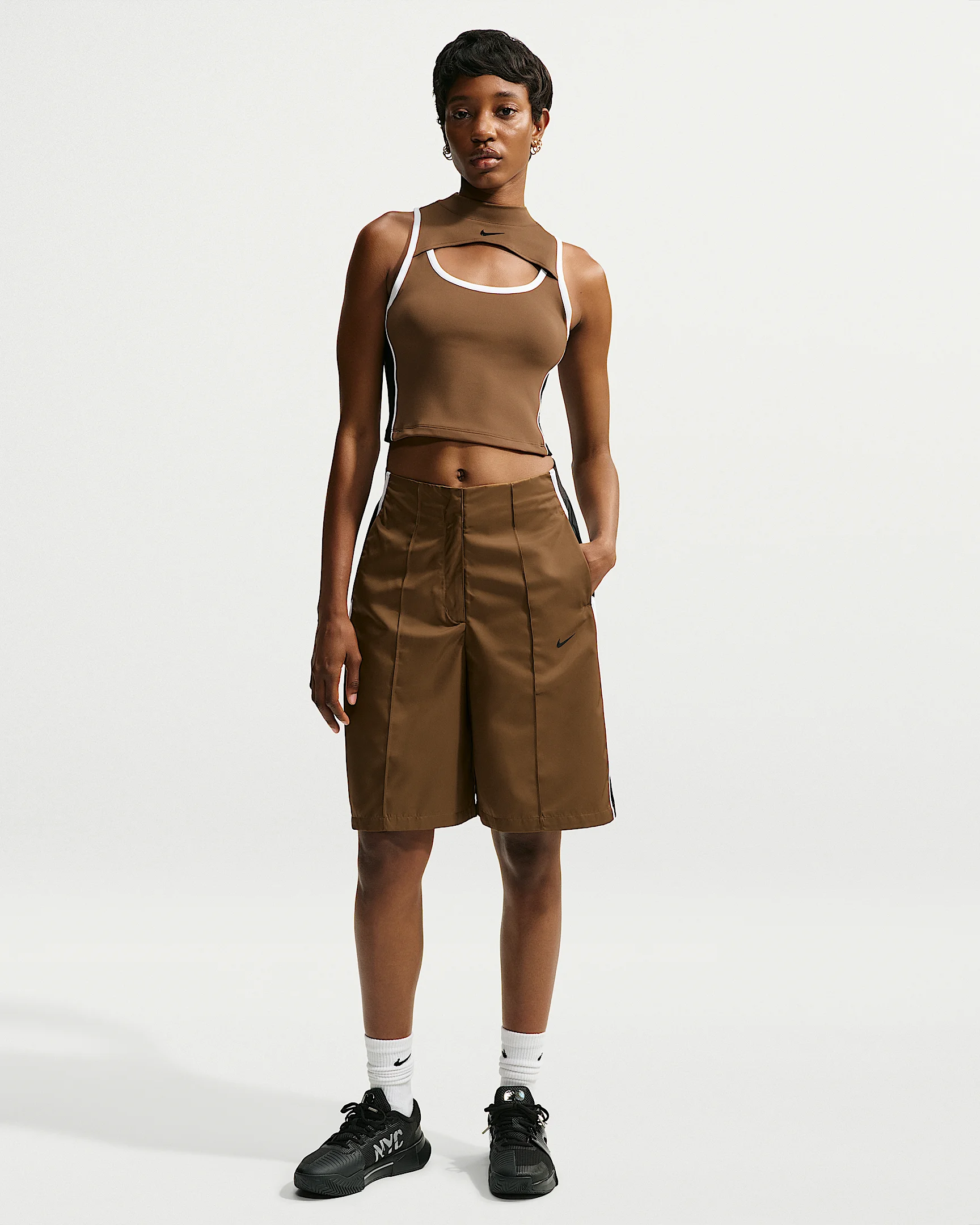 Naomi Osaka Women's Loose Mid-Rise Shorts - 1