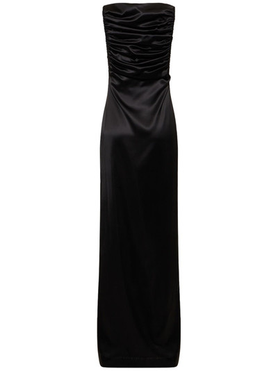 CHRISTOPHER ESBER Palladium side slit satin maxi dress outlook