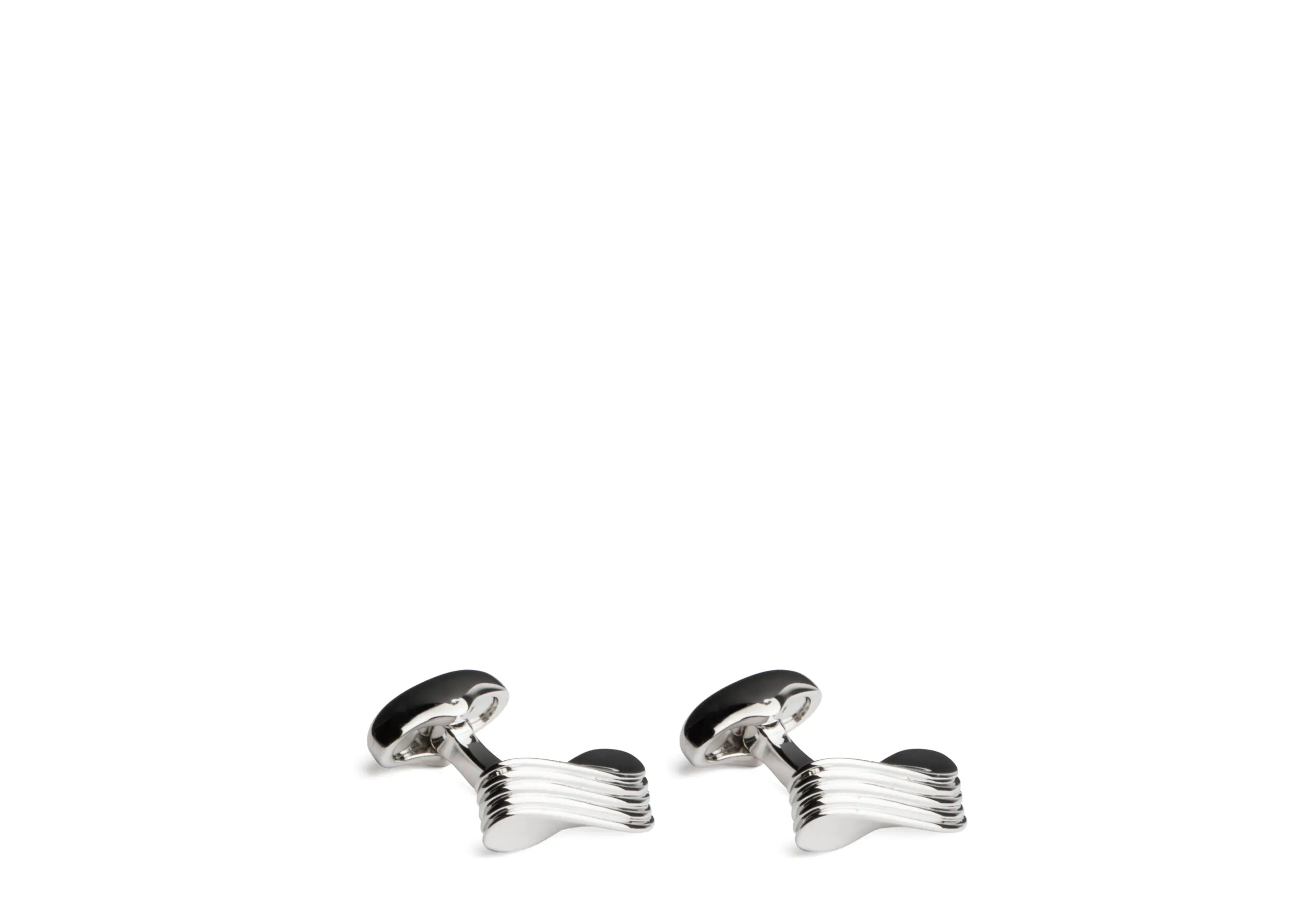 Wave cufflink
Rhodium Plated Wave Silver - 1