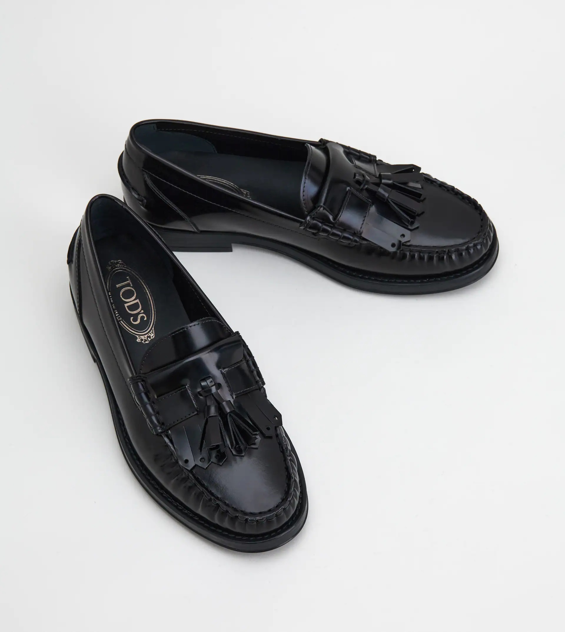 LOAFERS IN LEATHER - BLACK - 3