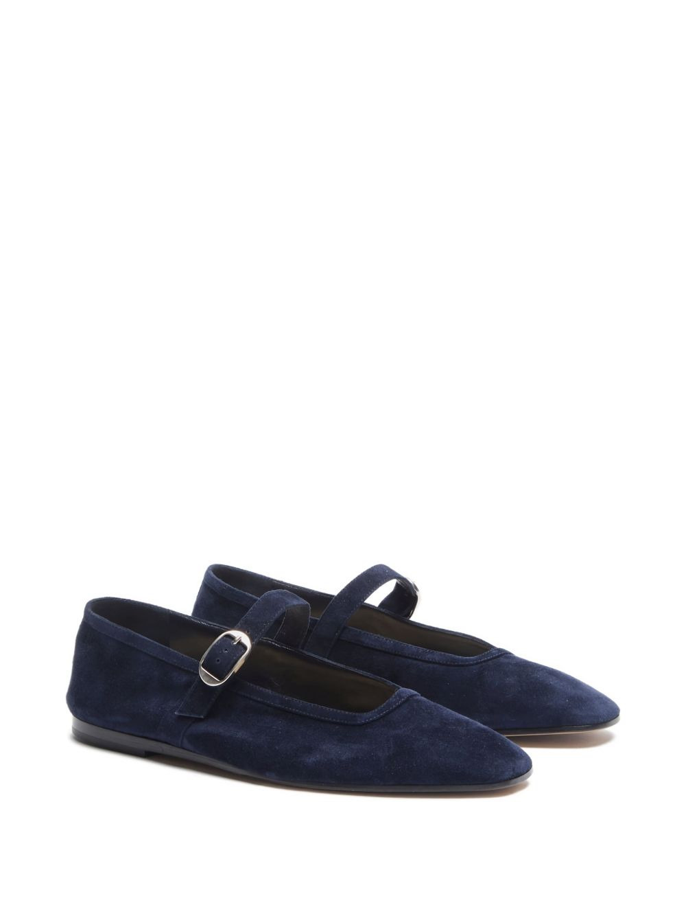 buckle-strap suede ballet flats - 2