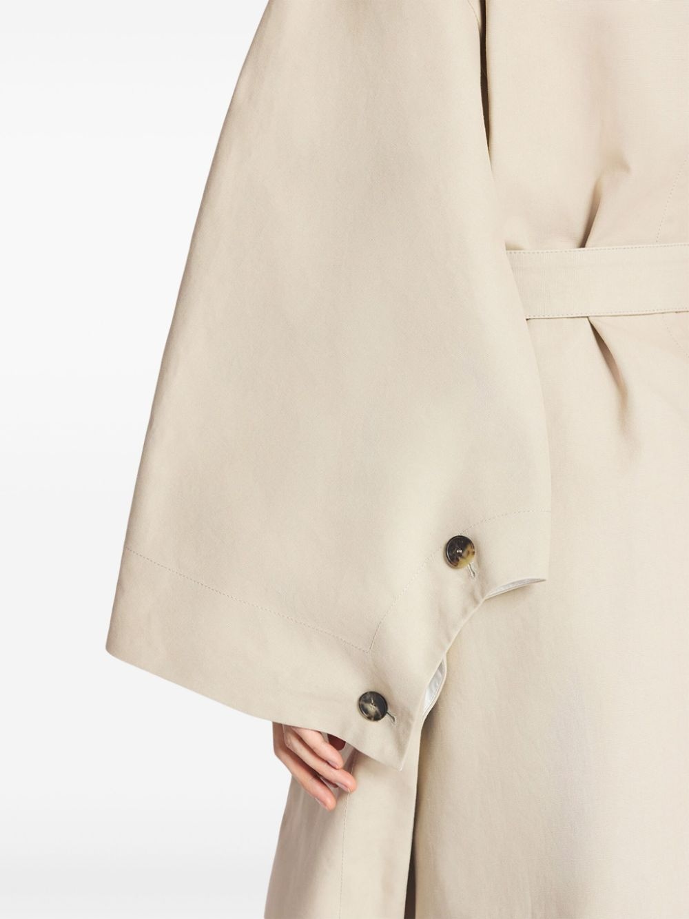 spread-collar coat - 6