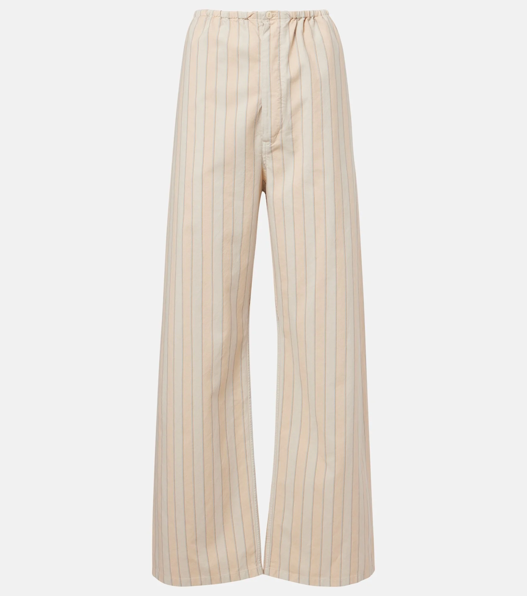 Striped cotton wide-leg pants - 1