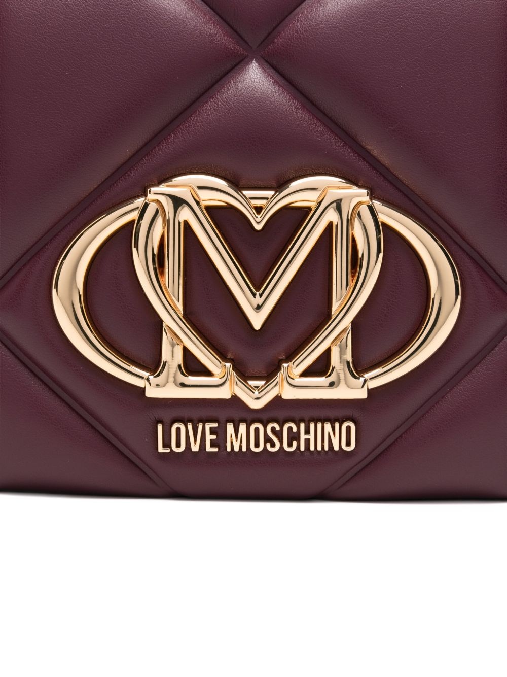 quilted logo-plaque shoulder bag - 4