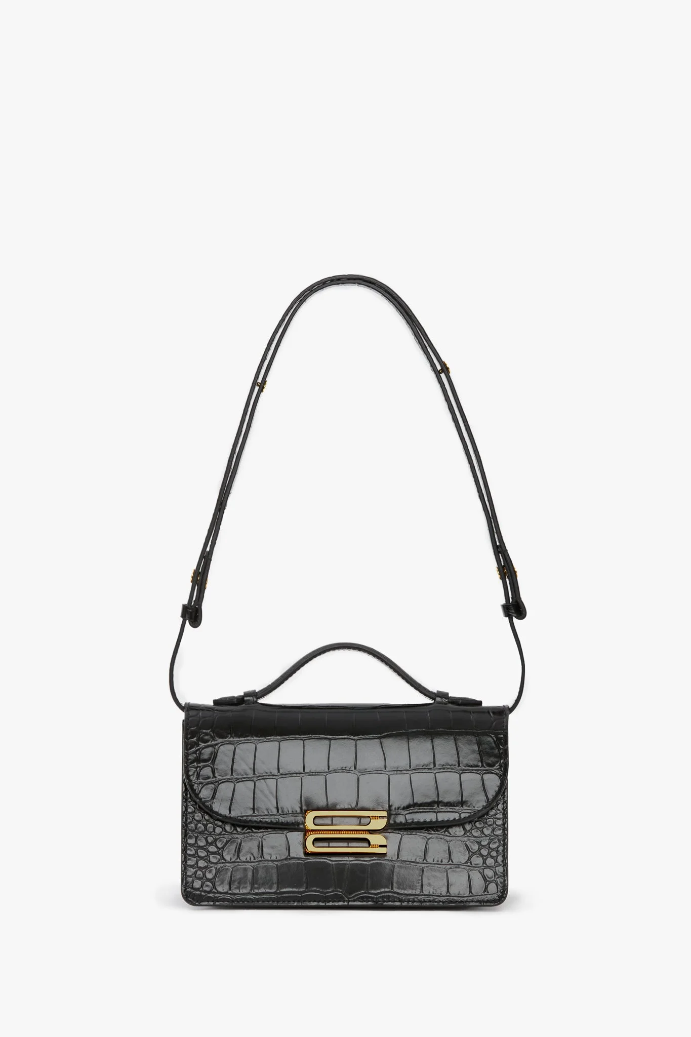 Dorian Bag Small In Embossed Black Leather - 1