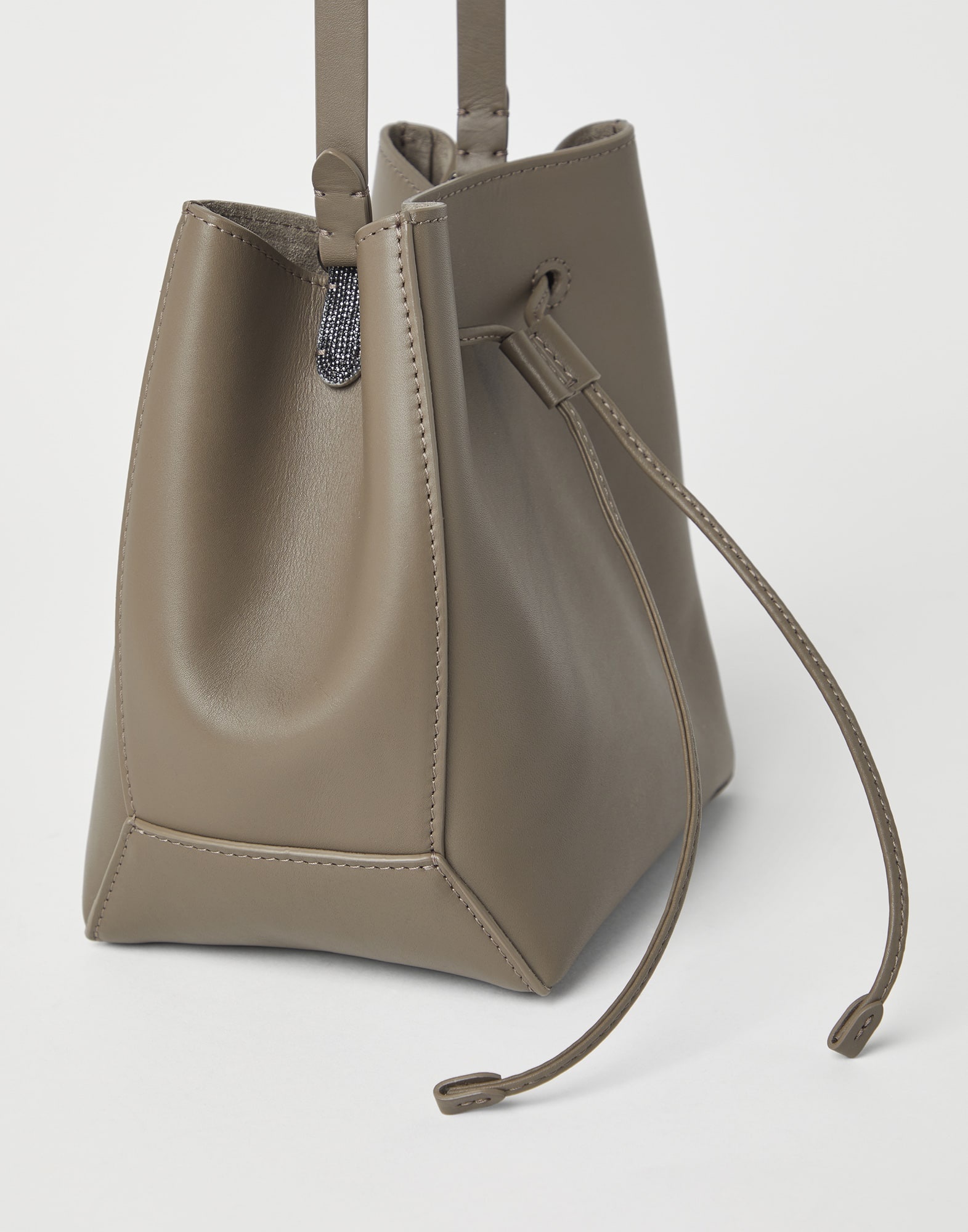 BC Duo small bucket bag in calfskin with monili - 3