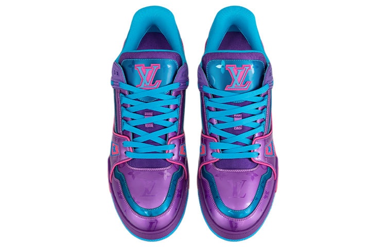 LOUIS VUITTON Trainers 'Blue Purple Pink' 1A9JQJ - 2