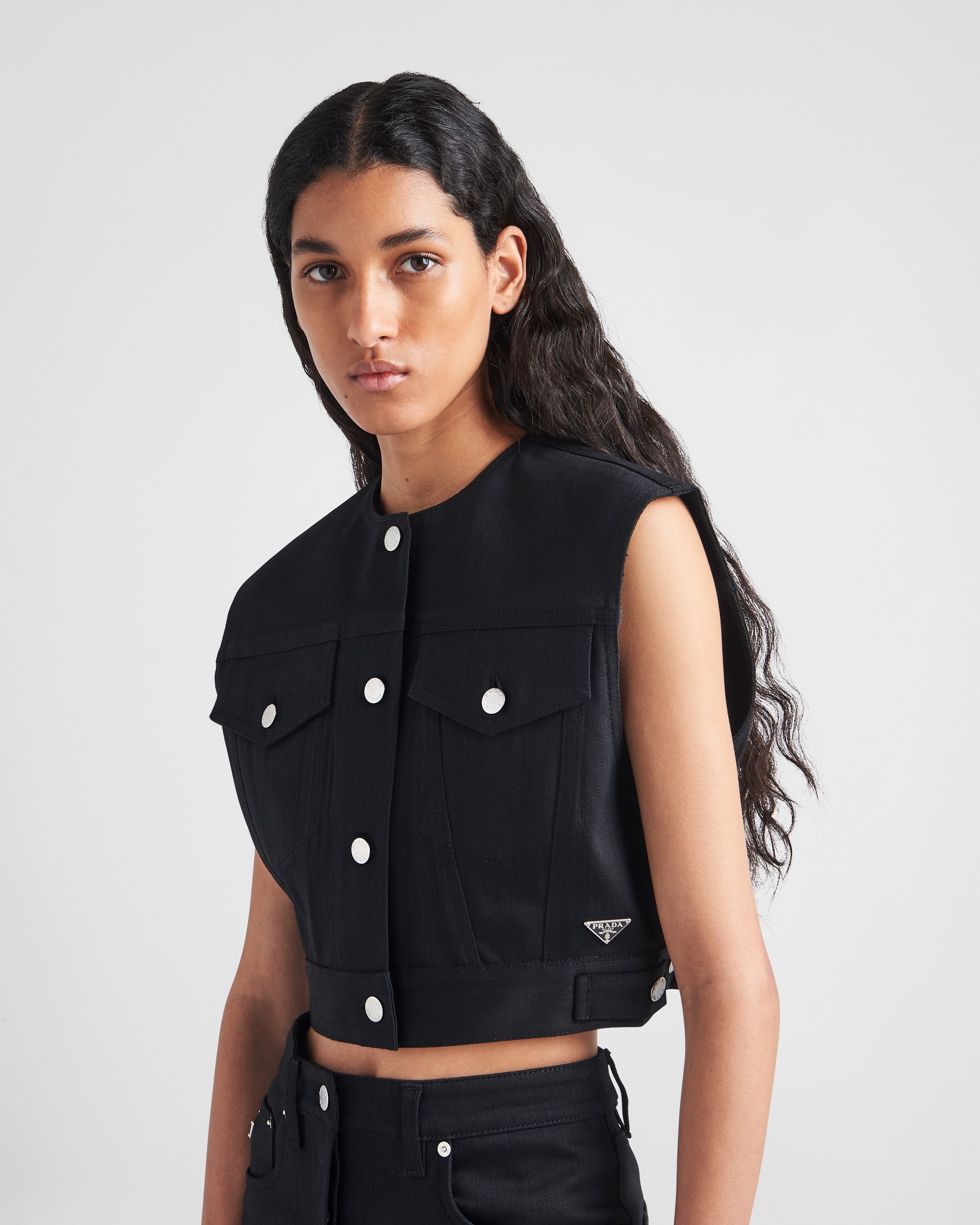 Stretch denim vest - 3