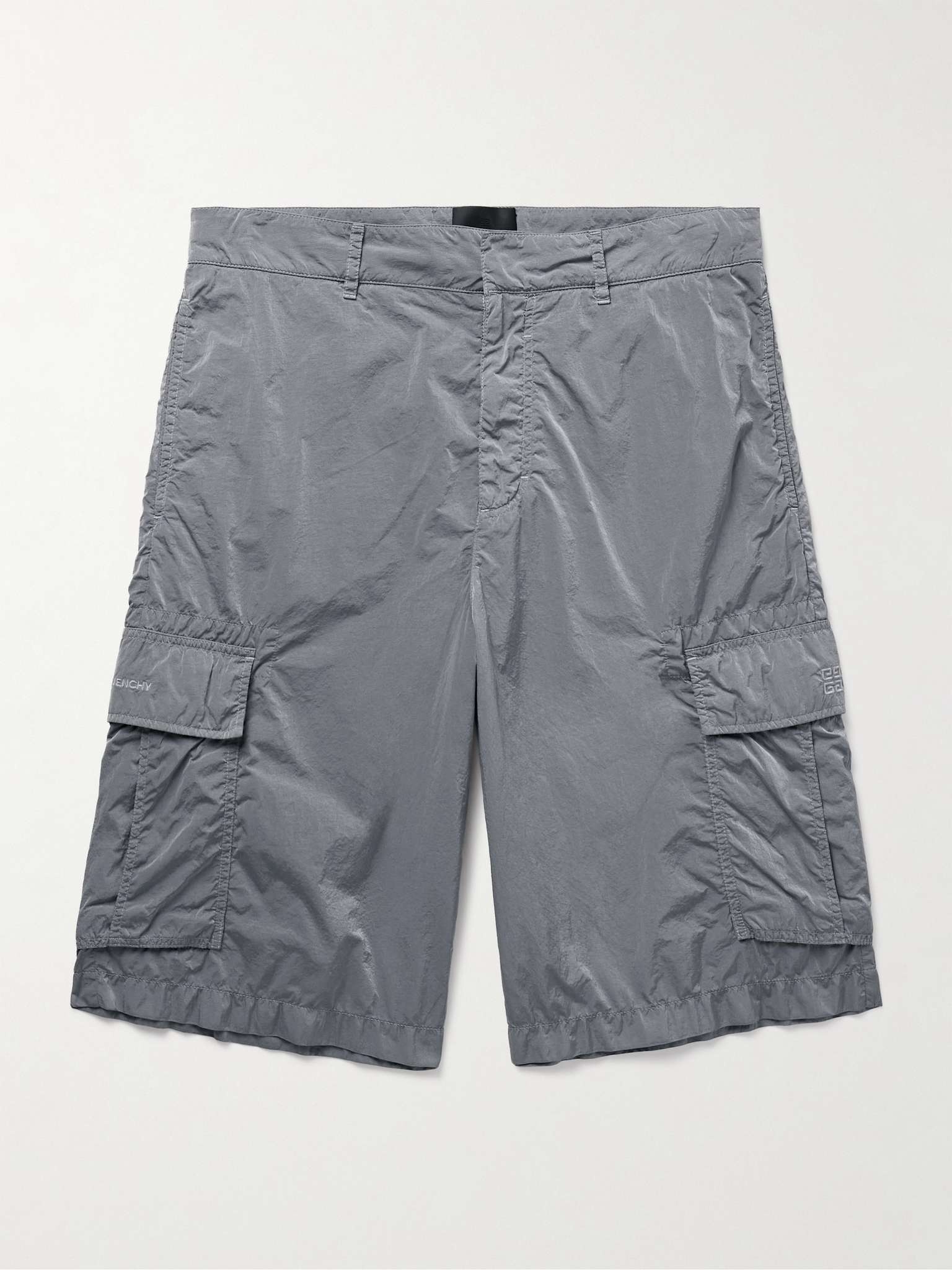 Straight-Leg Reflective Shell Cargo Shorts - 1