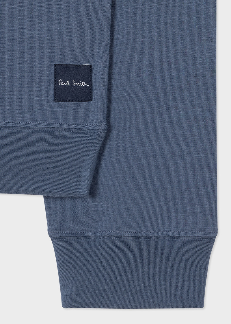 Paul Smith Washed Blue Modal-Blend Long-Sleeve Lounge Top outlook