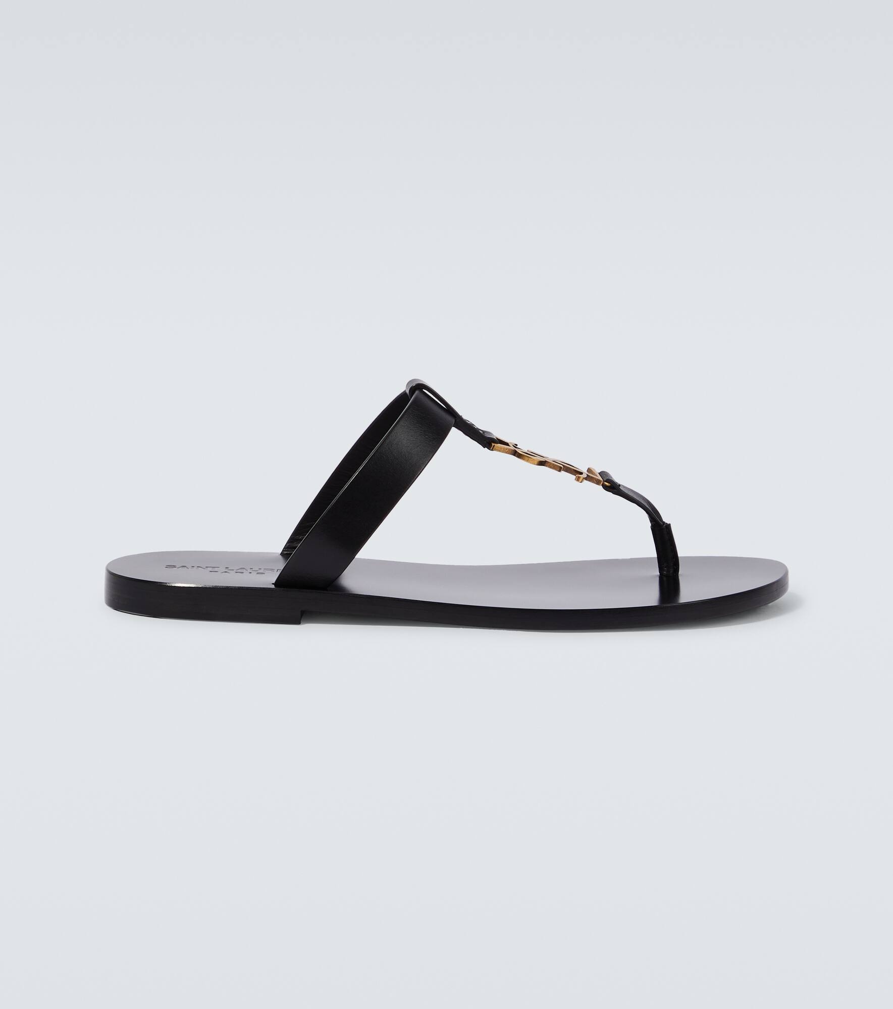 Cassandre leather thong sandals - 1