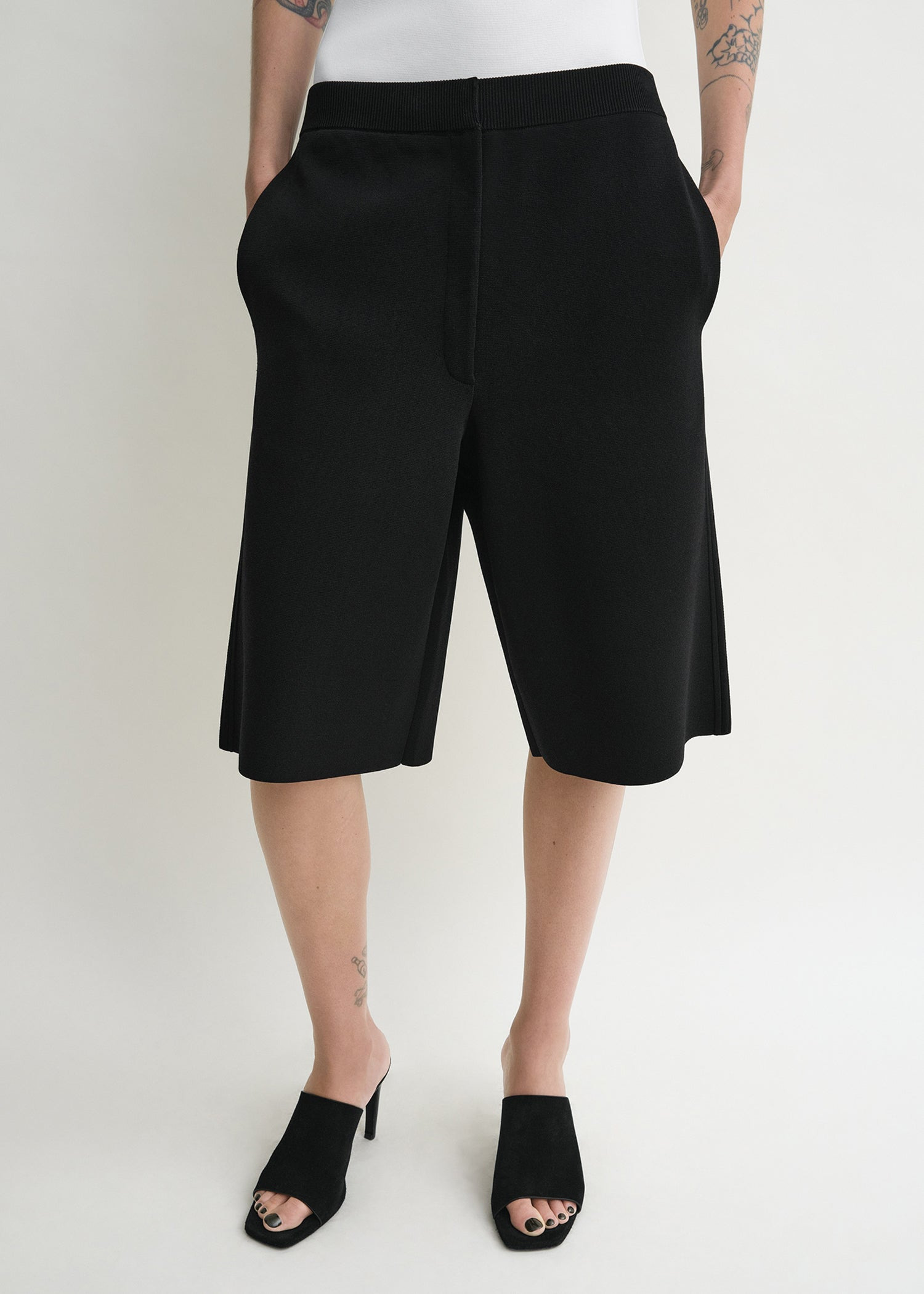 Knit shorts black - 5