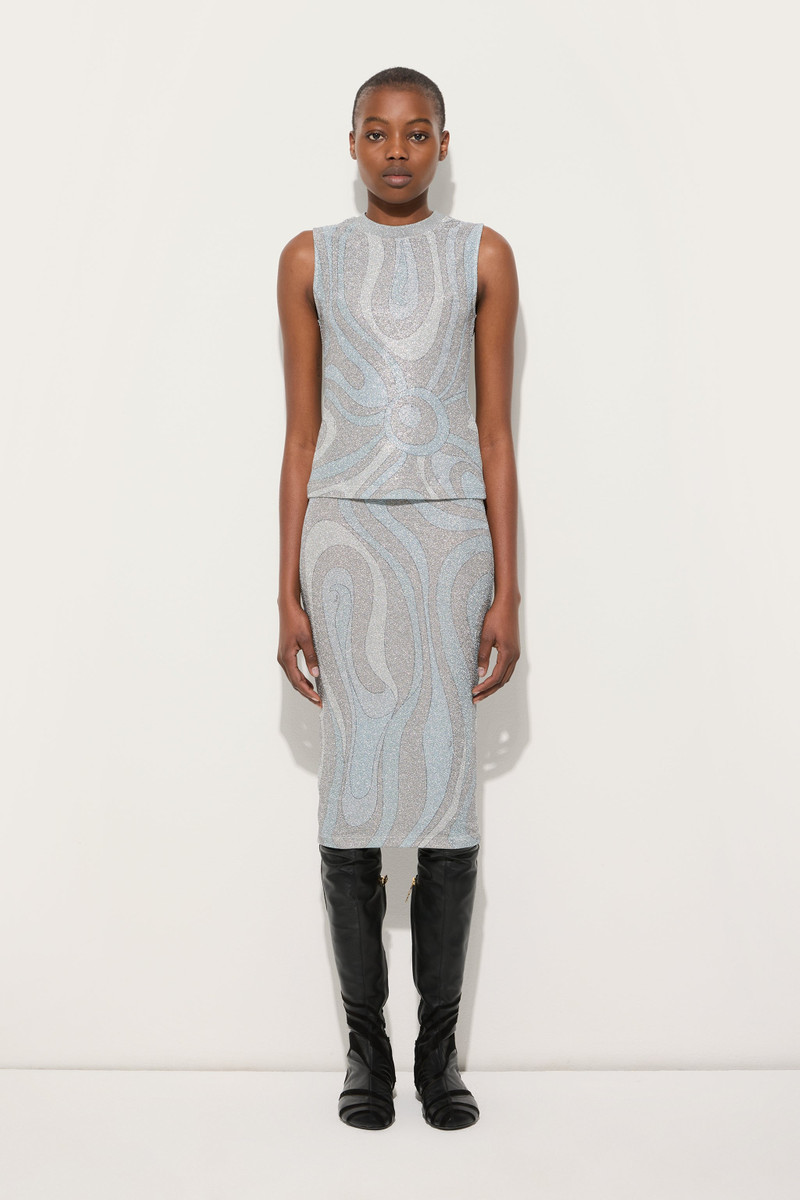 PUCCI MARMO PRINT LAMÉ JERSEY TOP outlook