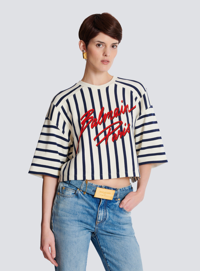 Balmain Denim belt with safety pin outlook