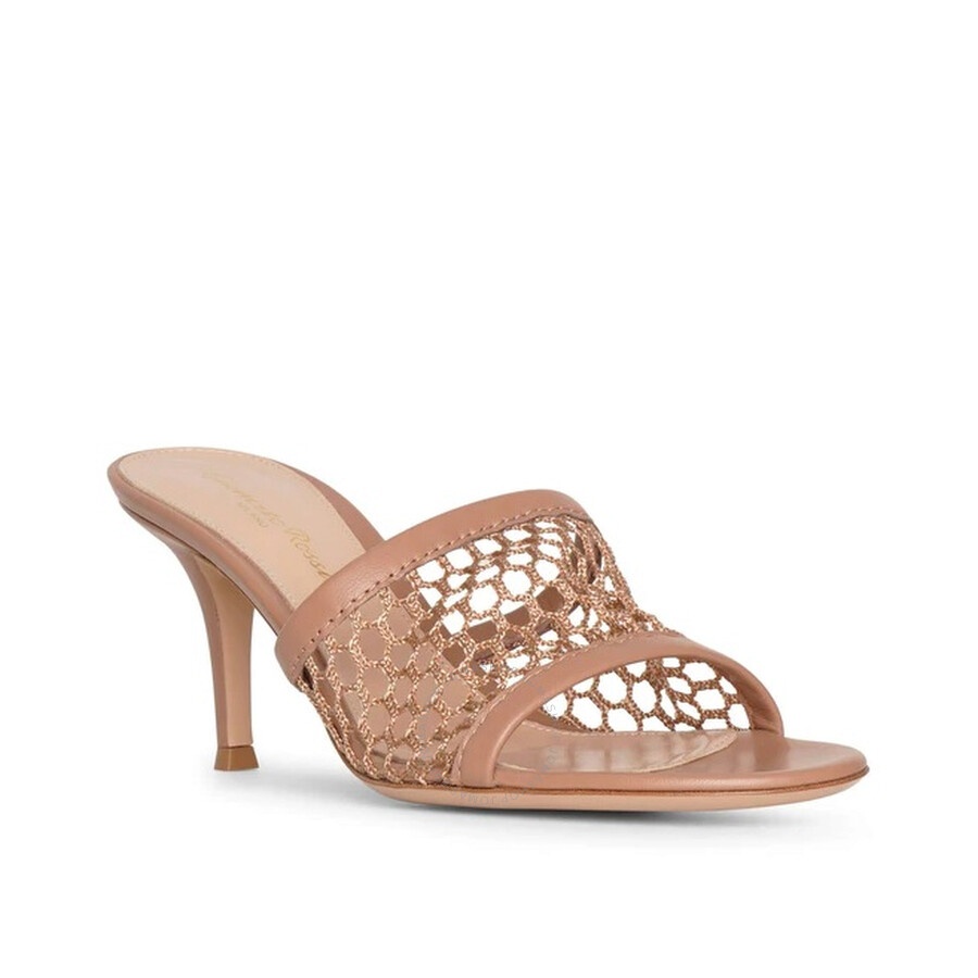 Gianvito Rossi Ladies Jamaica Praline Nappa Mule Sandals - 3