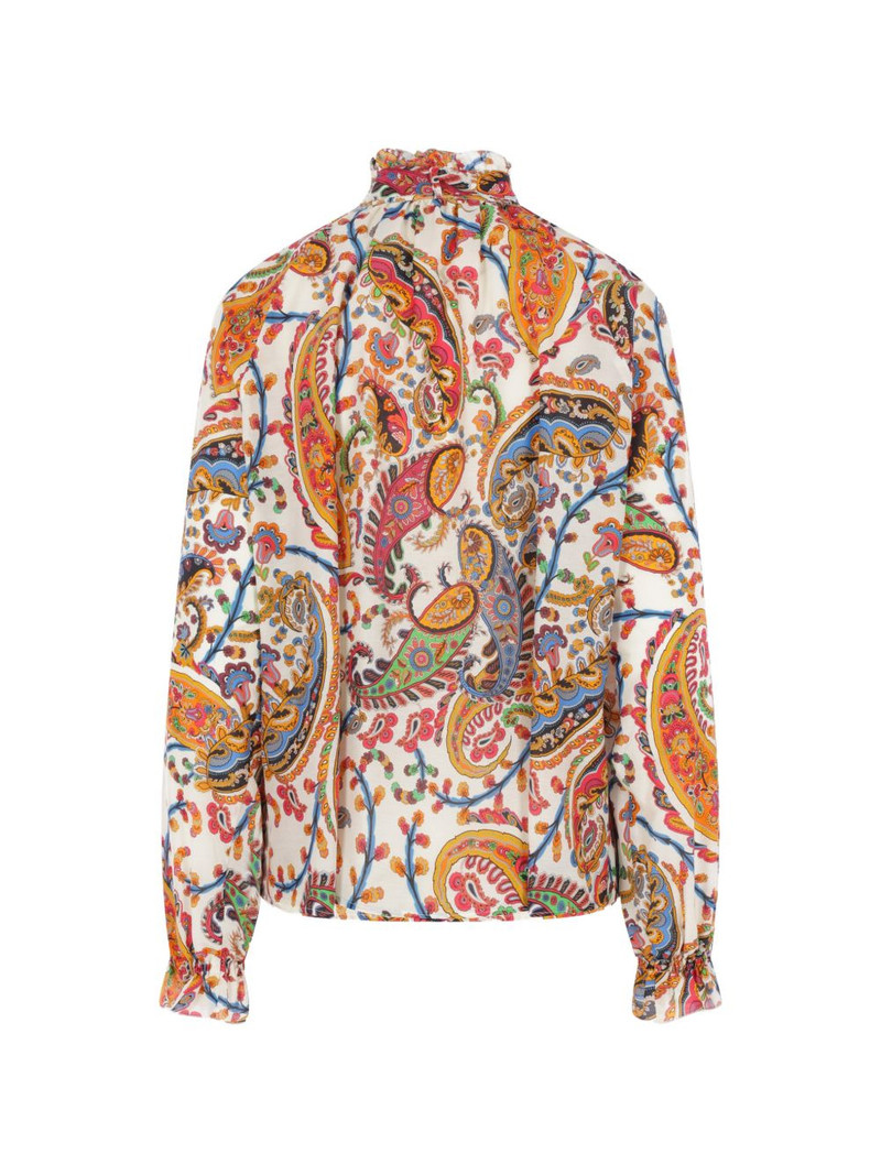 Etro paisley ruffle blouse outlook