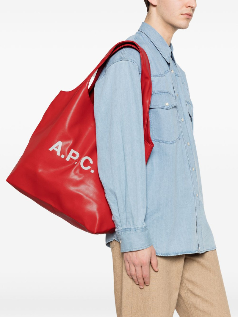 A.P.C. logo-print tote bag outlook