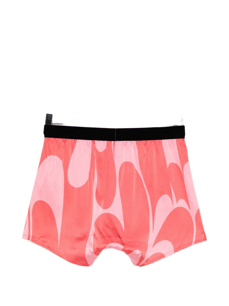 TOM FORD ABSTRACT-PRINT SILK-BLEND BOXER SHORTS outlook