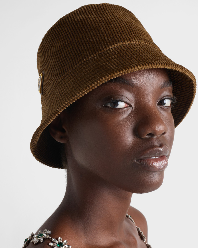 Prada Corduroy bucket hat outlook
