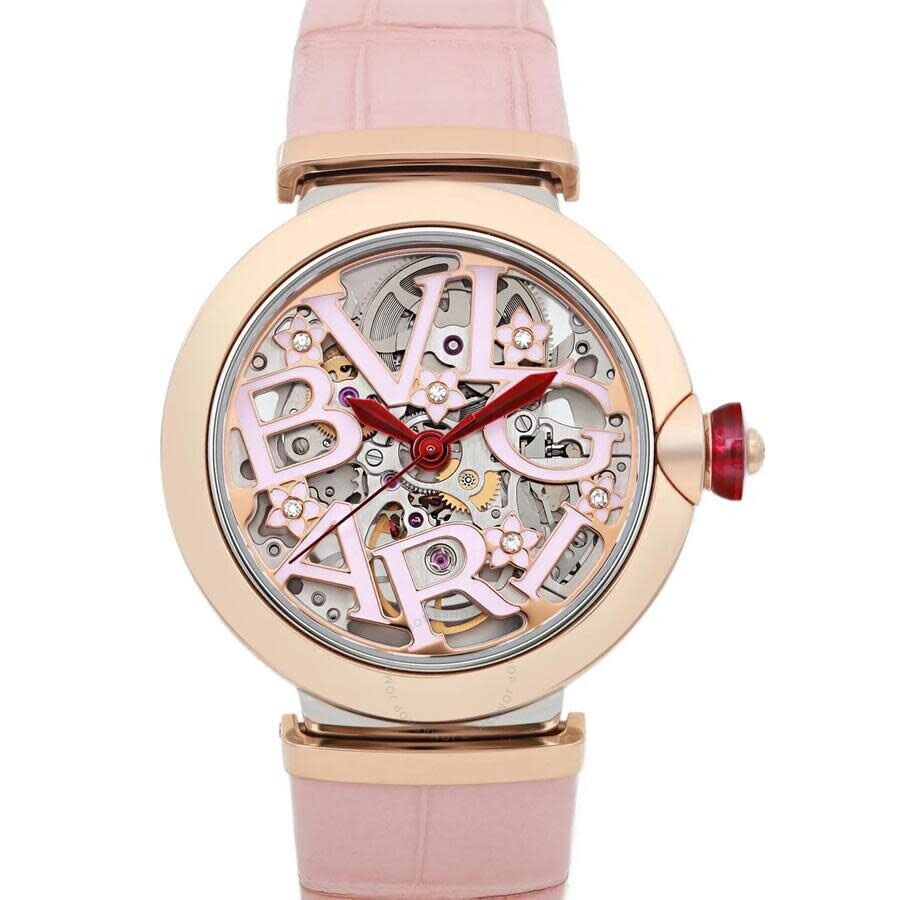 Pre-owned Bvlgari Lucea Sakura Automatic Pink Dial Ladies Watch 103108 - 2