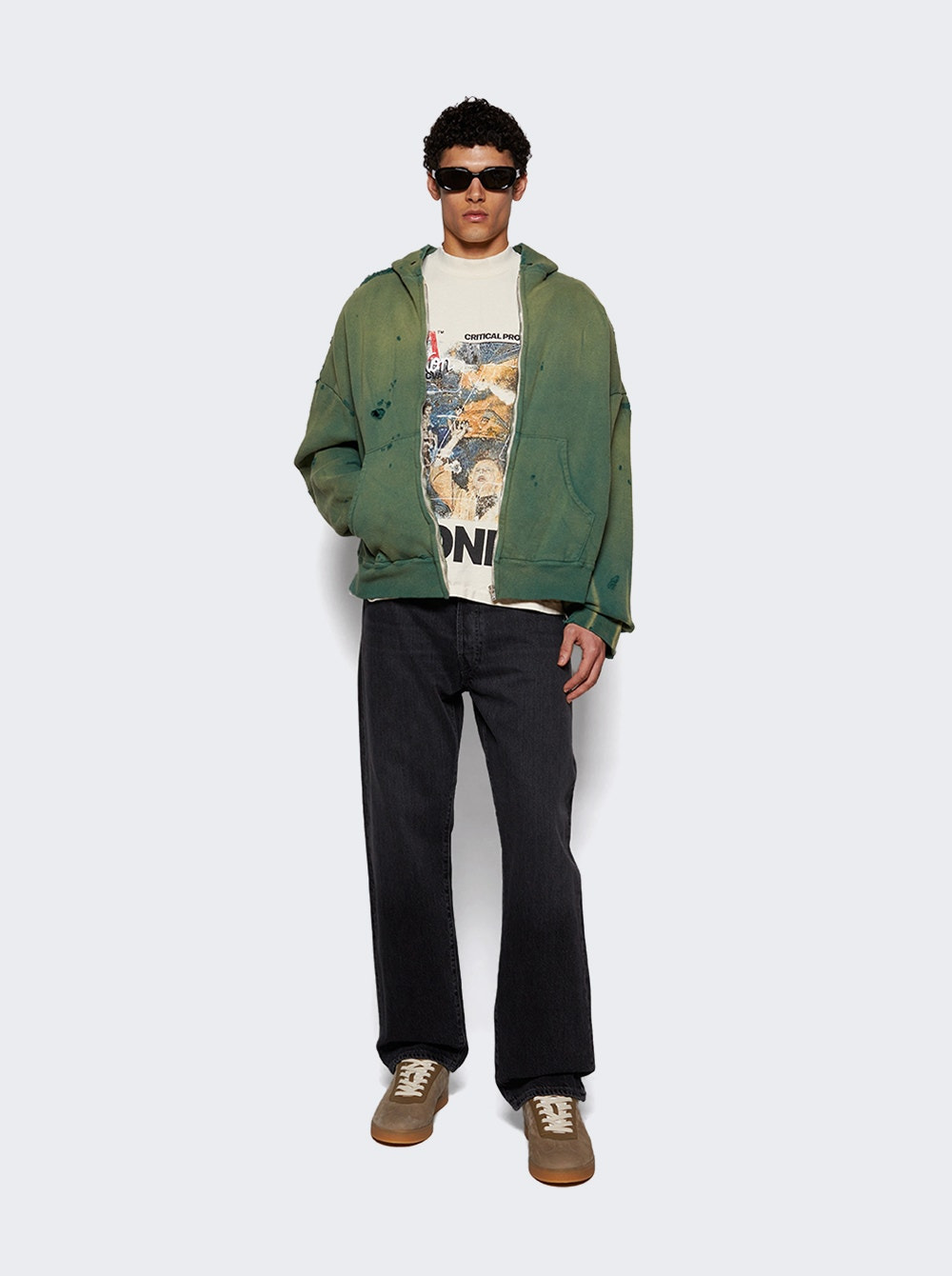 Zip Up Hoodie Green - 2