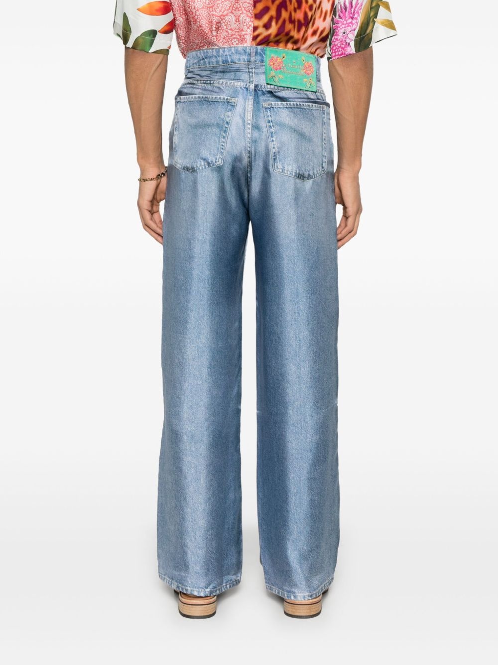 Pierre Louis Mascia - Pierre Louis Mascia aloe silk trousers - 4