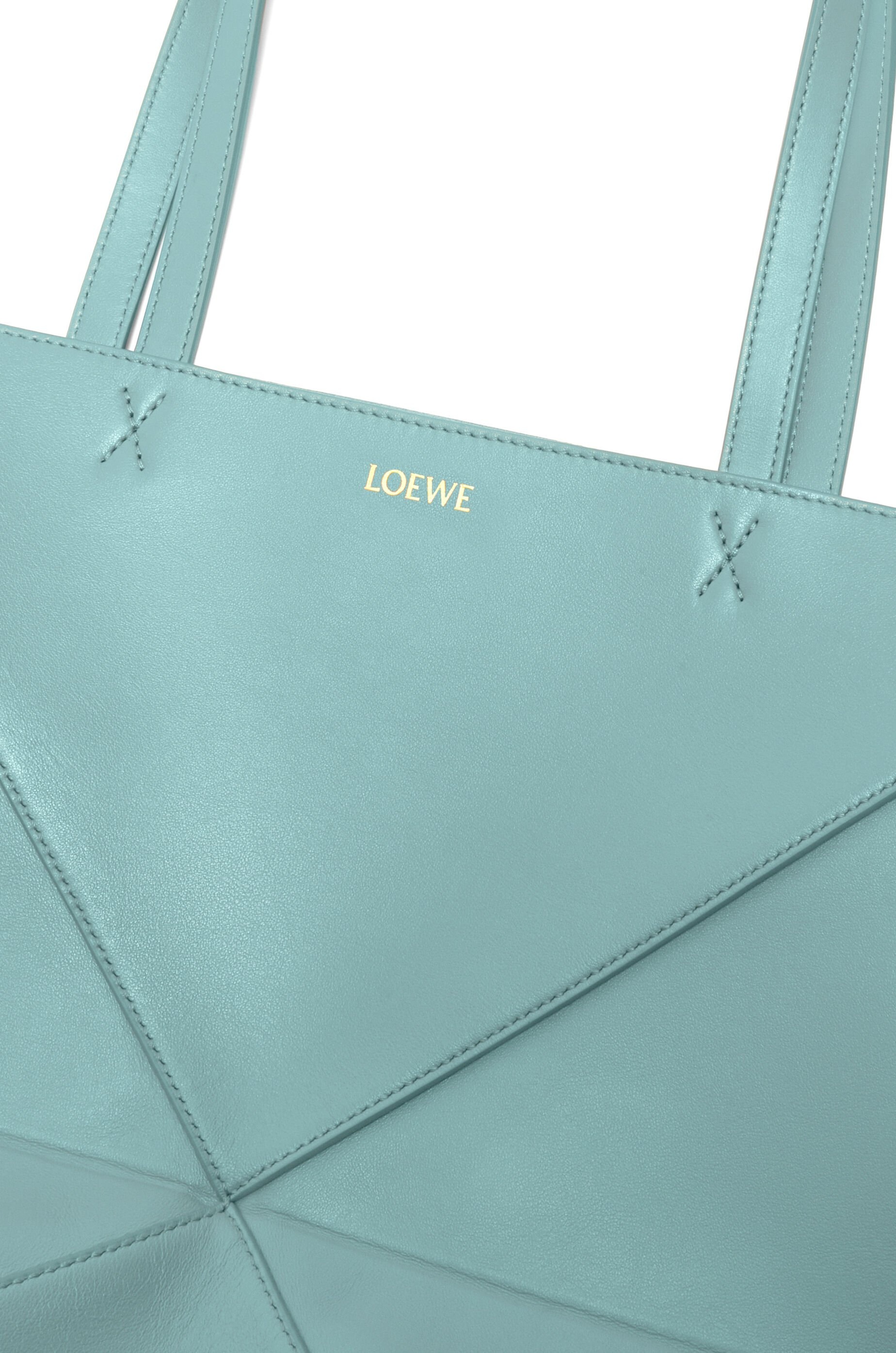 Medium Puzzle Fold tote in shiny calfskin - 9