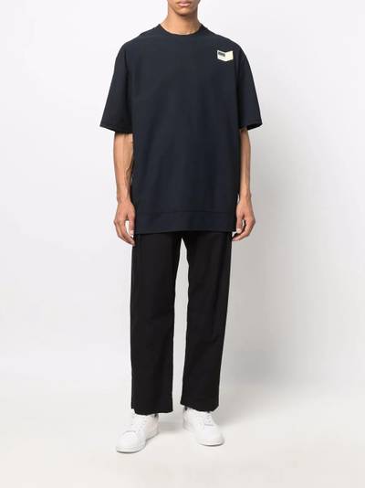 Jil Sander logo-patch cotton T-shirt outlook