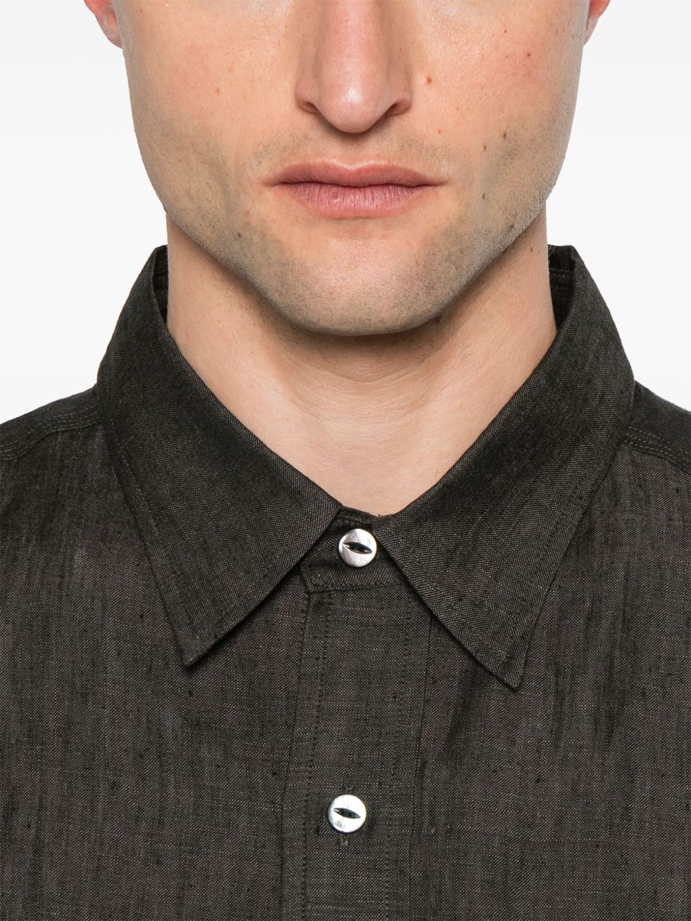 embroidered-logo shirt - 5