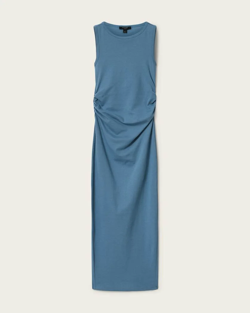 KATARINA BOAT NECK SLIM FIT MAXI DRESS - 1