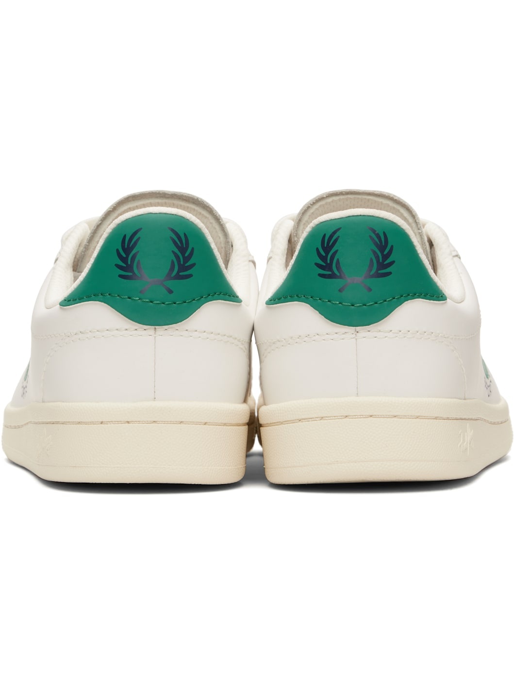 White B721 Leather Tennis Sneakers - 2