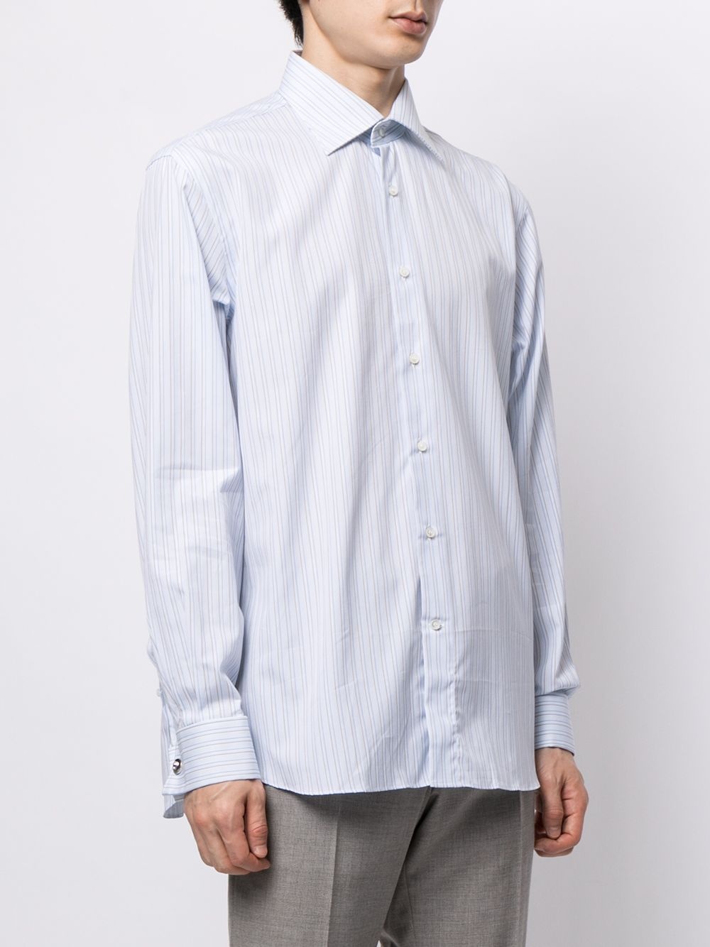 fine-stripe cotton shirt - 3