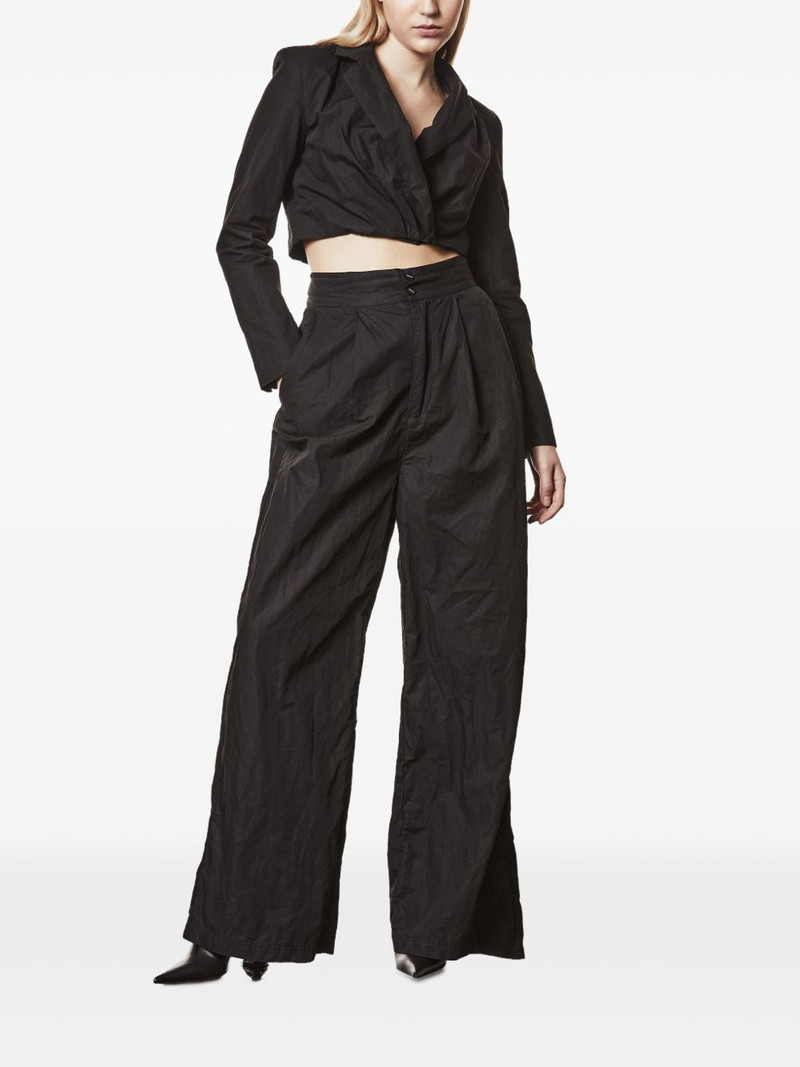 thom/krom pleated side-pockets palazzo trousers outlook