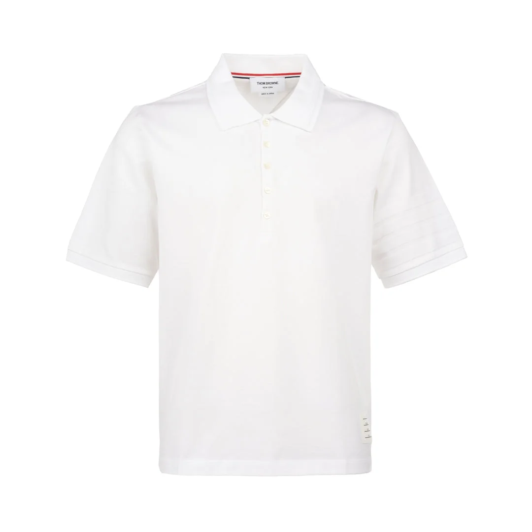 Short Sleeve Rib Cuff Polo - 1