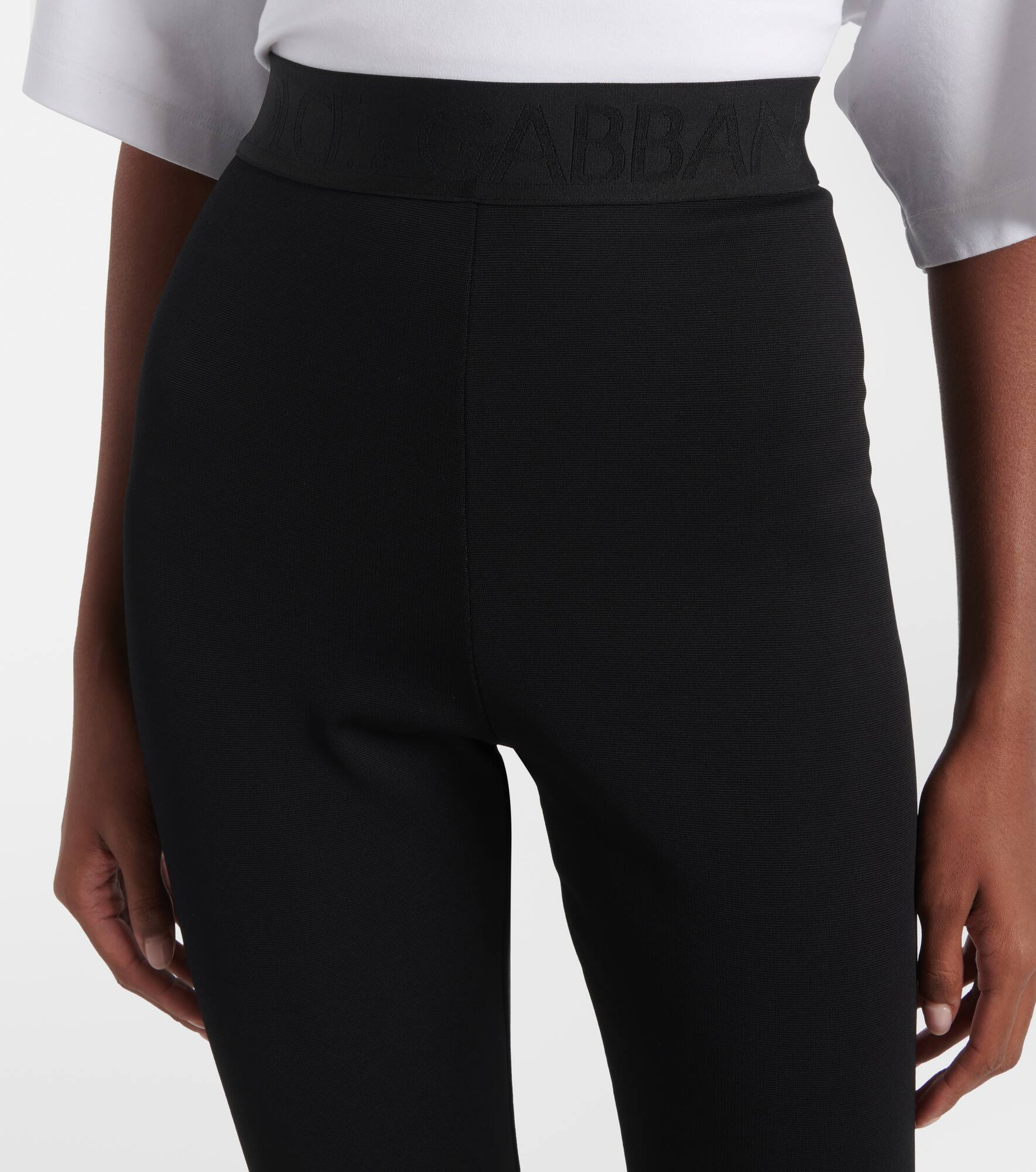 Logo high-rise leggings - 4