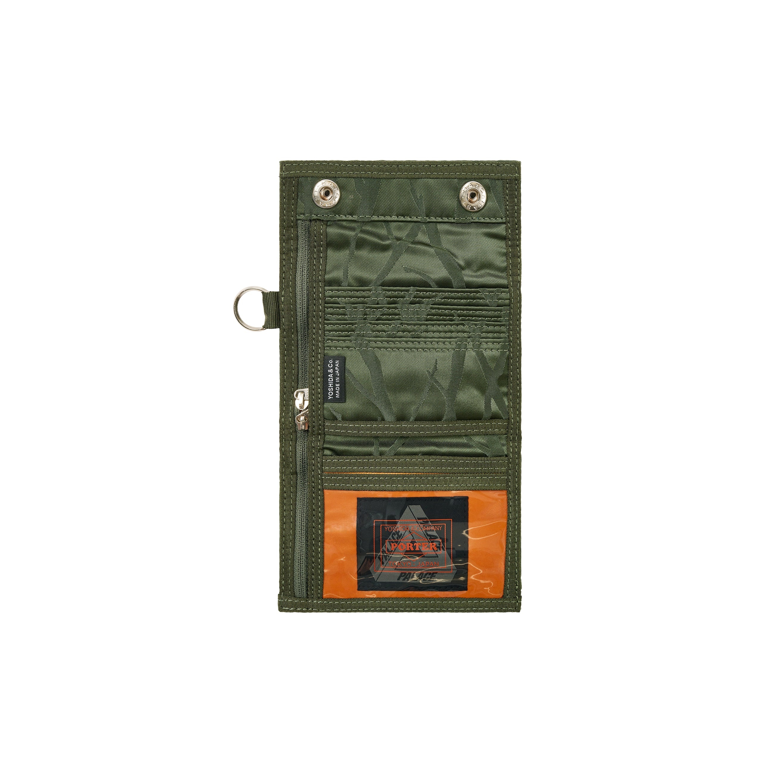 最先端 PALACE PALACE PORTER WALLET OLIVE / JACQUARD | REVERSIBLE Accessory