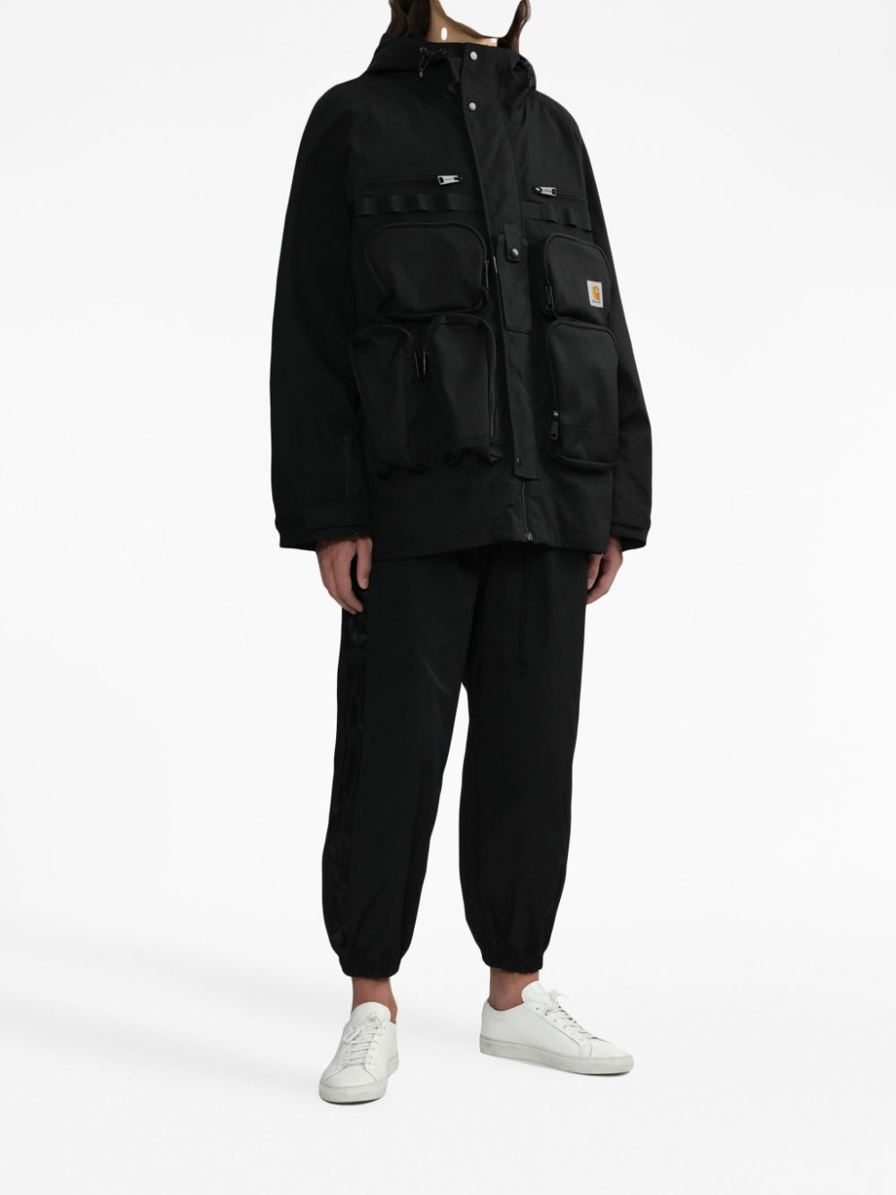 panelled tapered trousers - 2
