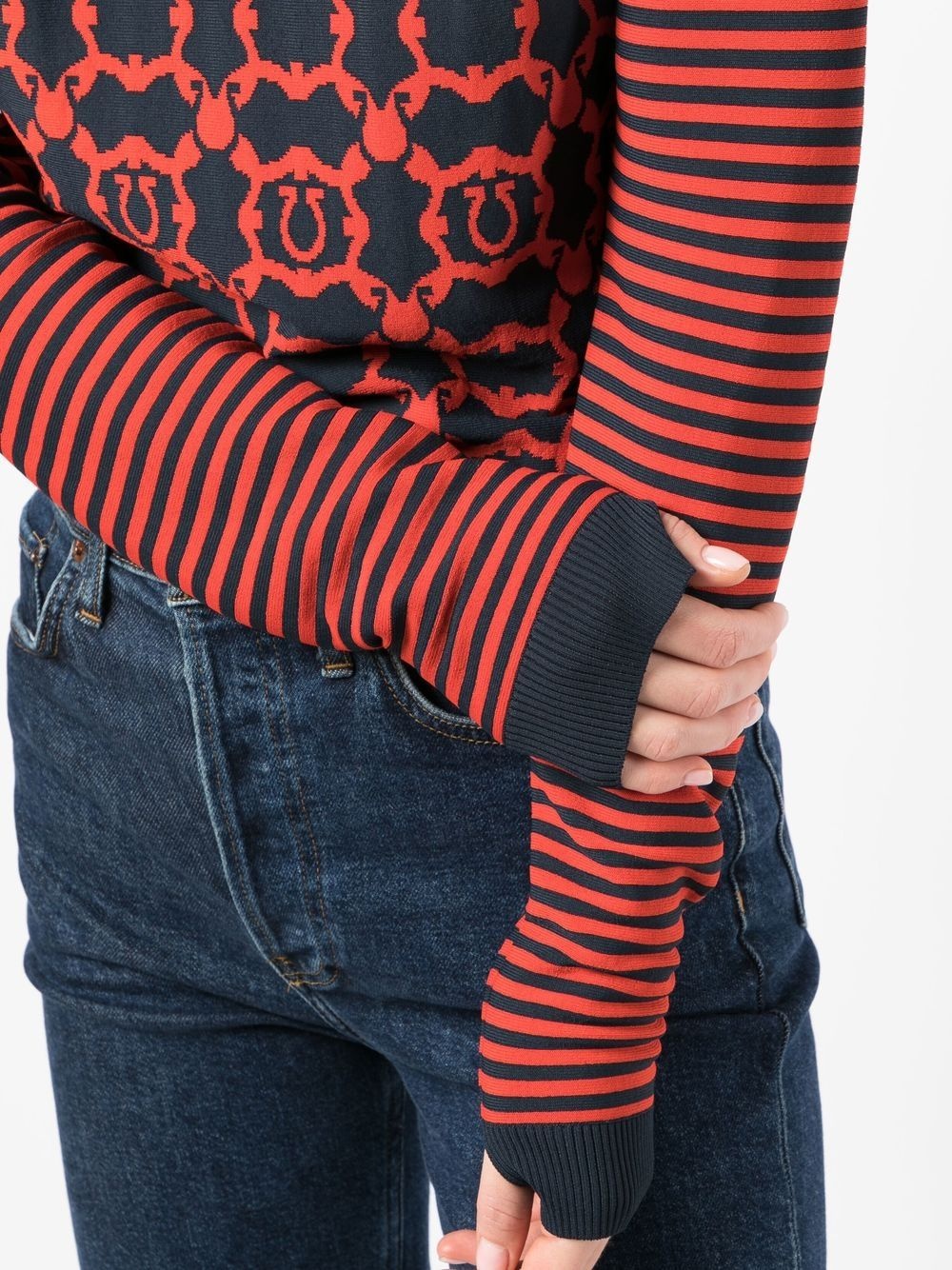 striped Gancini long-sleeve top - 5
